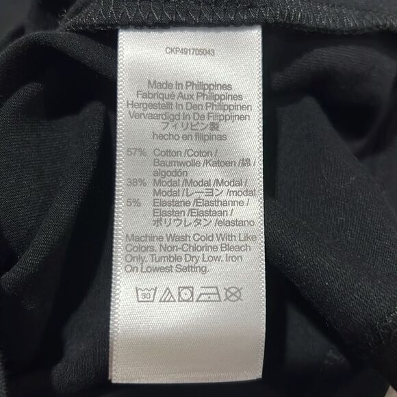 Madewell NR343 Black Scoopneck Cap-Sleeve Tee NWT - Picture 7 of 8